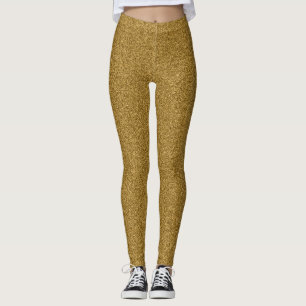 Legging efeito Dourado de brilho