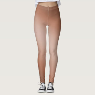 Legging efeito ombre de luar marrom