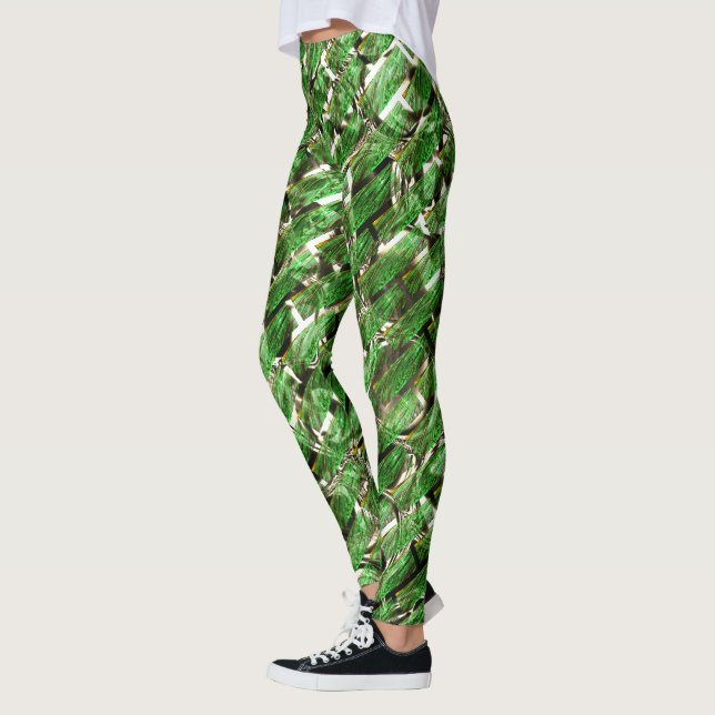 Legging Efeito verde claro na parede e bolhas esbranquiçad (Esquerda)