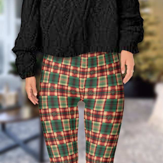 Legging Efeito Verificado nas Xadrezes de Natal (Criador carregado)