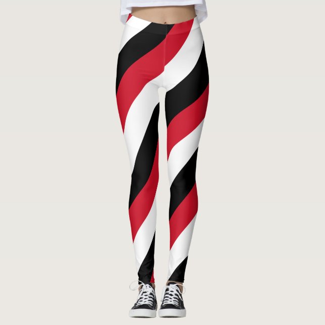 Legging Egito - Cores de Bandeiras Nacionais com Strike Di (Frente)