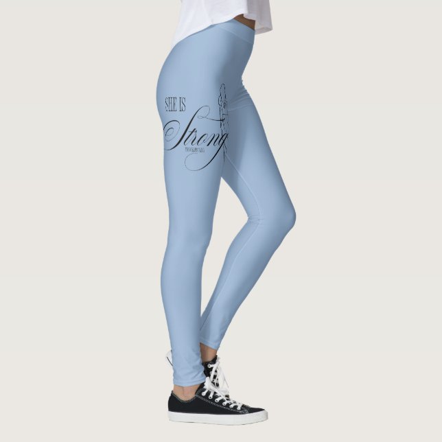 Legging Ela é Forte Provérbios 31:25 (Direita)