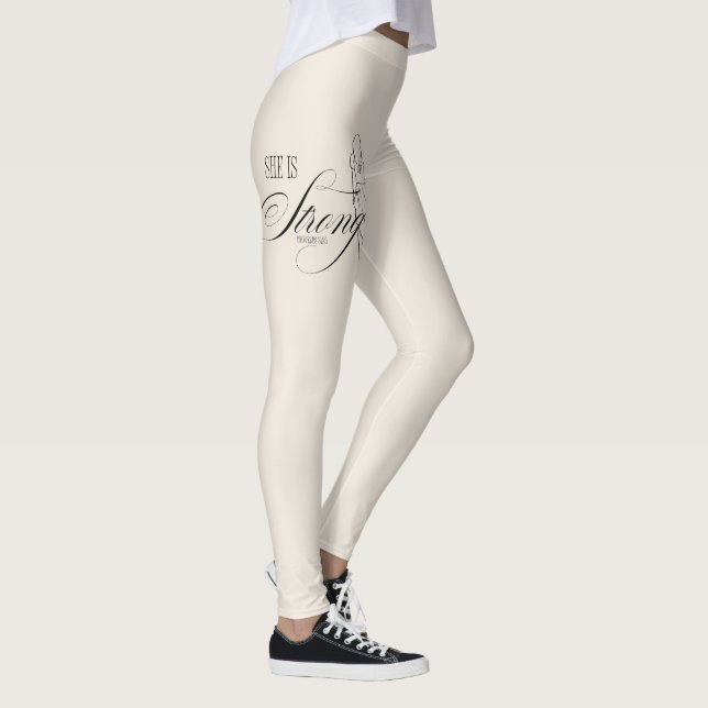 Legging Ela é Forte Provérbios 31:25 (Direita)