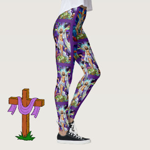 Legging Ele É Risen Páscoa De Vidro