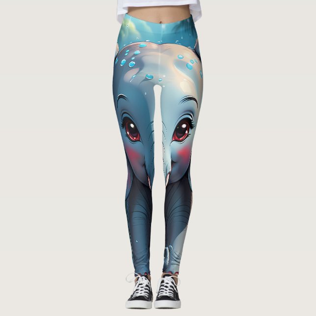 Legging Elefante Bonito na Chuva (Frente)