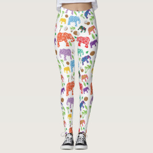 Legging Elefantes tropicais