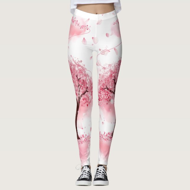 Legging Elegância de Sakura Breeze (Frente)