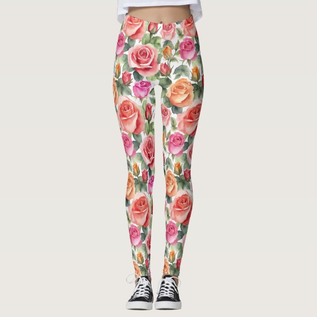 Legging Elegância dos Rosas (Frente)