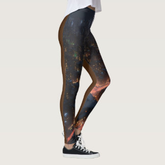 Legging "Elegância Noturna: Linha Skyline da Cidade de Got