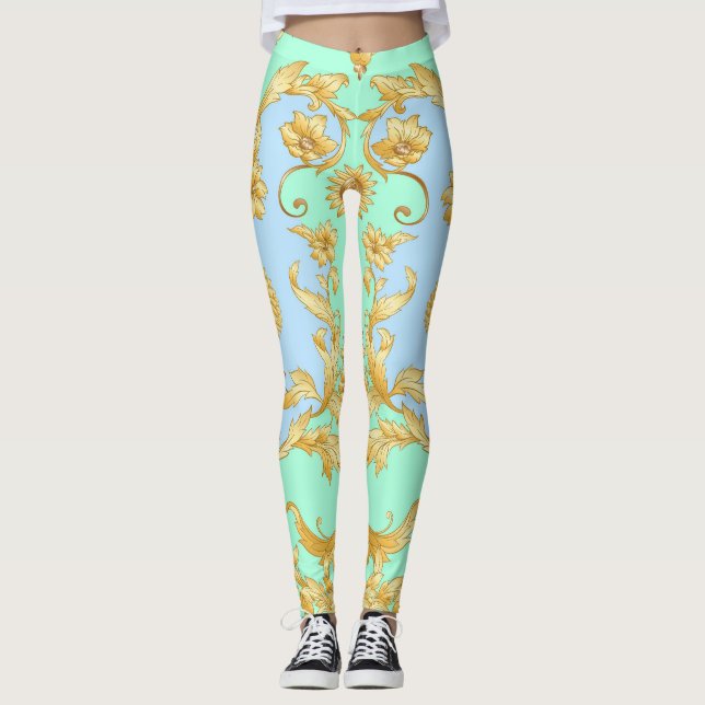 Legging Elegância Renascentista Barroco Rococo (Frente)