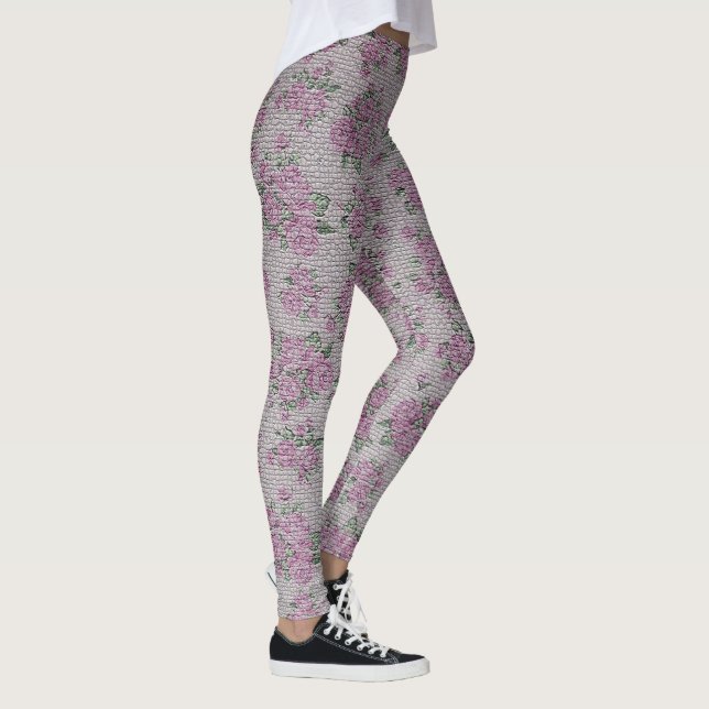 Legging Elegante Anjo Moderno Vintage Trendy Floral (Direita)