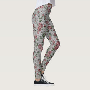 Legging Elegante Anjo Moderno Vintage Trendy Floral