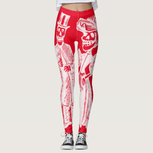 Legging Elegante Casal Posada Skeletons White Bones Ed.