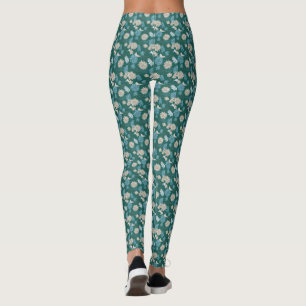 Legging Elegante Chic Flor Silvestre