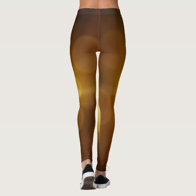 Legging Elegante Dourado Simples Para Ela (Verso)