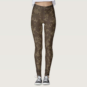 Legging Elegante & Estiloso: Design Camuflado Marrom e Beg