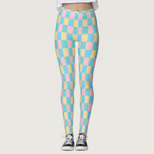 Legging Elegante Modelo Verde Azul Cor-de-Rosa Moderno