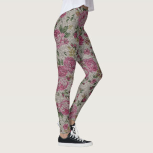 Legging Elegante Moderna Vintage Trendy Floral