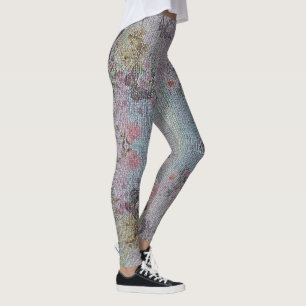 Legging Elegante Moderna Vintage Trendy Floral