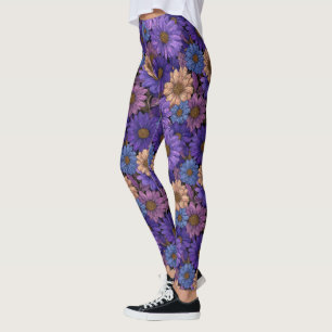 Legging Elegante Roupa de Fitness com Charme de Margarida