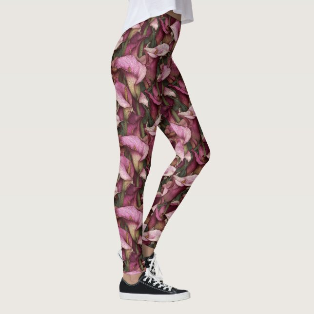 Legging Elegantes Calas Flor Crossfit Corrida (Direita)