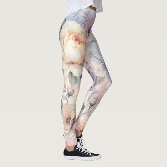 Legging Elegantes Flores de Rosa (Direita)