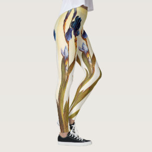 LEGGING ELEGANTES FLORES ÍRIS AZUIS