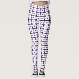 Legging Elementos da arte deco em roxo