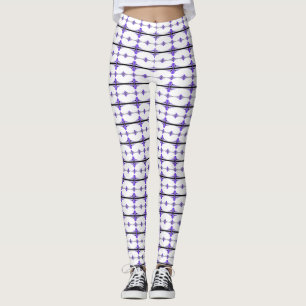 Legging Elementos de arte deco em púrpura pastel