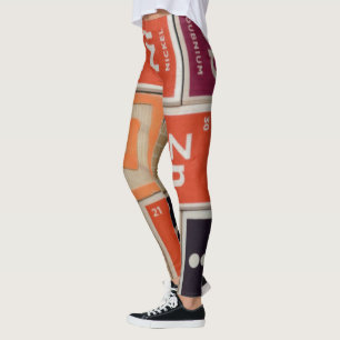 Legging Elementos Periódicos Ciência do Zinco