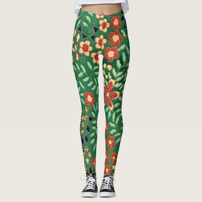 Legging Elevem suas víblias com o verde japonês (Frente)