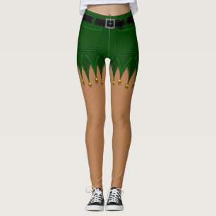 Legging Elf Costume Legggings de Natal