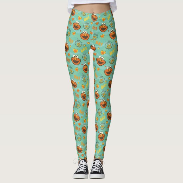 Legging Elmo e Goldfish Pattern (Frente)