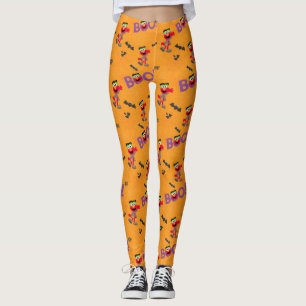 Legging Elmo Halloween Boo Pattern