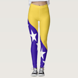 Legging Emblema da Bandeira da Bósnia e Herzegovina
