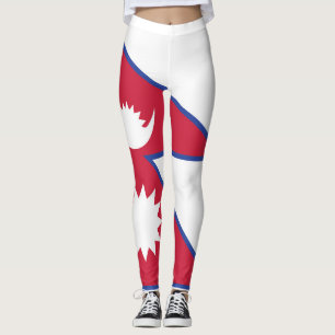 Legging Emblema de Sinalizador do Nepal