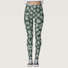 Legging Emerald Asanoha: Um Design japonês tradicional