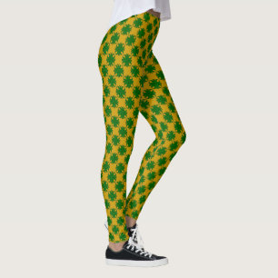 Legging Emerald Green Clover Ribbon por Kenneth Yoncich