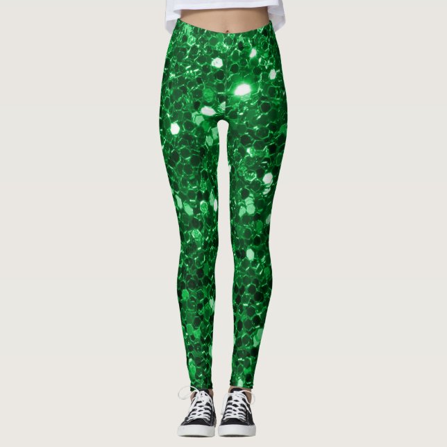 Legging Emerald Mermaid Glitter (Frente)