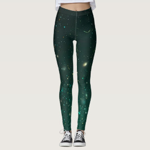 Legging Emerald Sparkle Galaxy