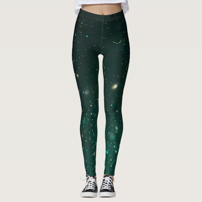 Legging Emerald Sparkle Galaxy (Frente)