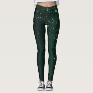 Legging Emerald Sparkle Galaxy
