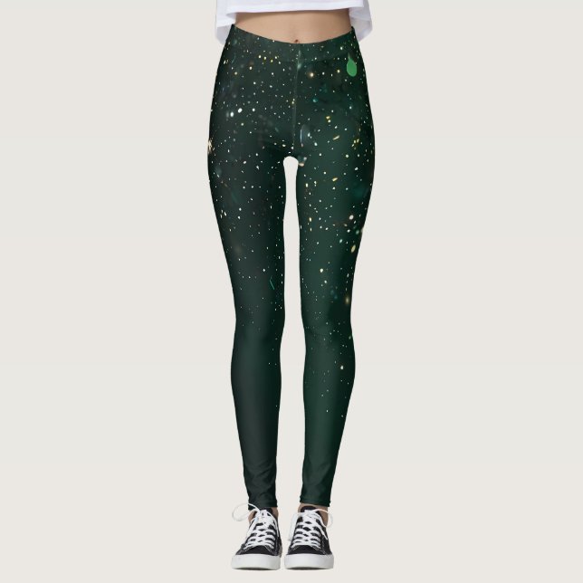 Legging Emerald Sparkle Galaxy (Frente)