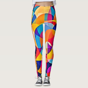 Legging Emoção de Cor Geométrica