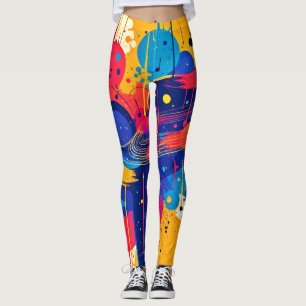 Legging Emoção de Tintas de Música