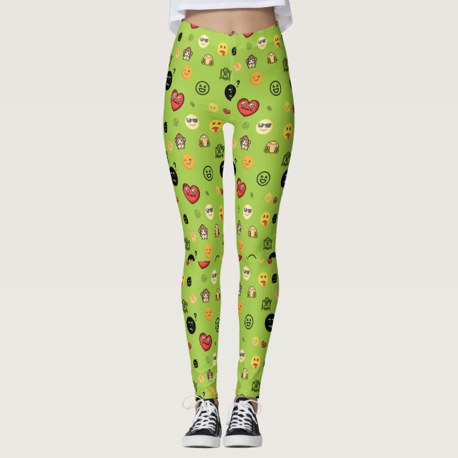 Legging Emoji colorido (Frente)
