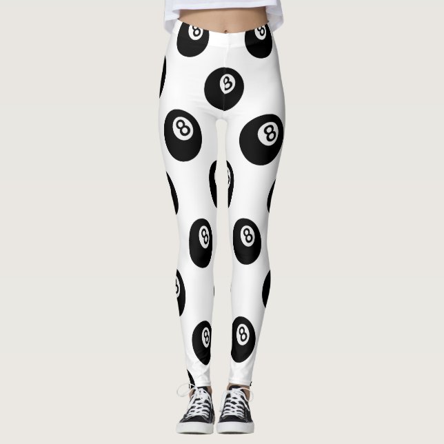 Legging emoji oito pernas de bola (Frente)