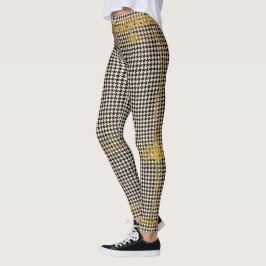 Legging Emperrar Dourada Cadeia Emblem Black Cream Houndst