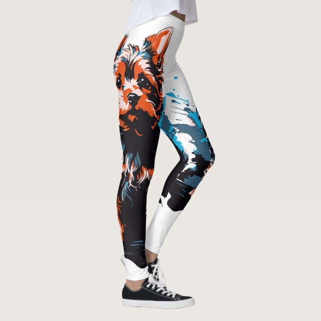 Legging Encantamento destacando um Yorkshire Terrier (Direita)