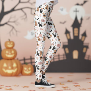 Legging Encantos e Feitiços Padrão Mágico de Halloween ID1